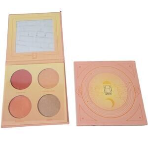 Hipdot Celestial Sunset Skin Face Palette Sun Beam Golden Hour Radiance Sheer